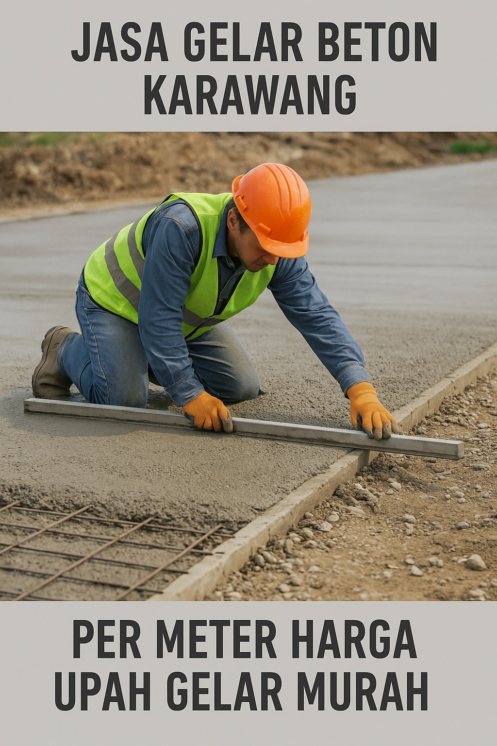 Jasa Gelar Beton Karawang Per Meter Harga Upah Gelar Murah